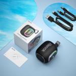 Waterproof Bluetooth Speaker with Lights and FM Radio