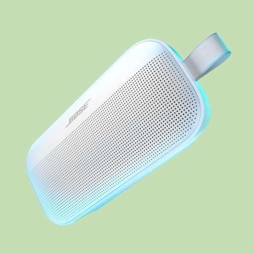 White Bose SoundLink Flex Portable Bluetooth Speaker, Waterproof