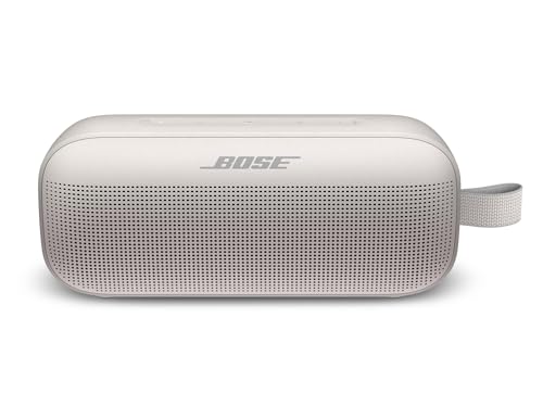 White Bose SoundLink Flex Portable Bluetooth Speaker, Waterproof