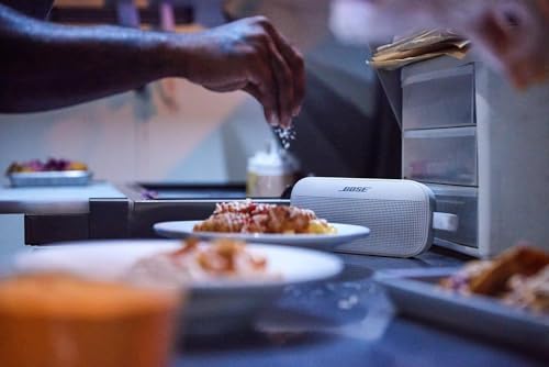 White Bose SoundLink Flex Portable Bluetooth Speaker, Waterproof