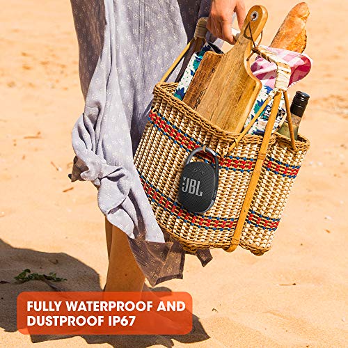 JBL Clip 4 Portable Bluetooth Speaker - Black