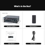 Bluetooth Stereo Amplifier 300Wx2 2-Ch Home Speaker System