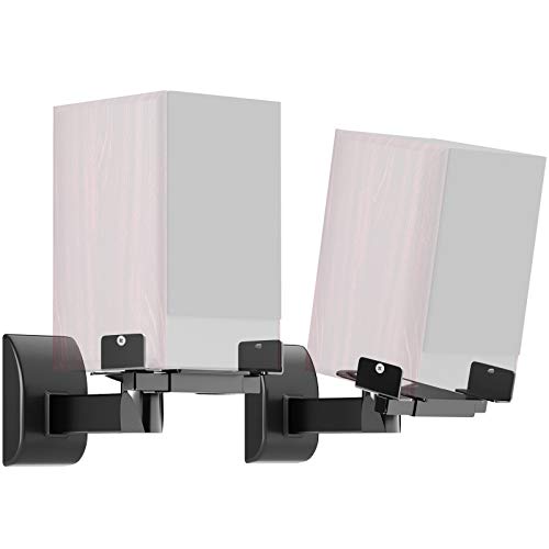 BONTEC Universal Speaker Wall Mount Bracket, Tilt & Swivel