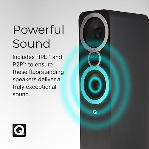 Q ACOUSTICS 3050i Graphite Grey Standing Speakers - Powerful Surround Sound
