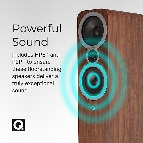 Q ACOUSTICS 3050i Walnut Floor Standing Speakers