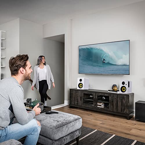 Sanyun SW206 80W Dual-Mode Bookshelf Speakers