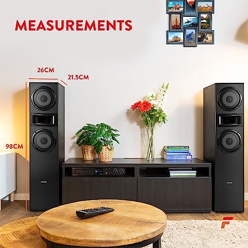 Fenton Tower Speakers with Hi-Fi Stereo Sound