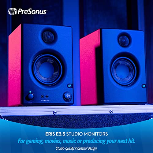 PreSonus Eris E3.5 Multimedia Studio Monitors, Black
