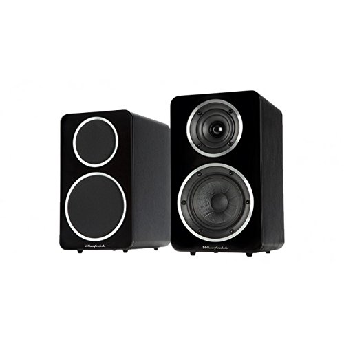 Wharfedale Diamond A1 Bookshelf Speakers with H1 Hub (Black)