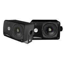 Outdoor Weatherproof Mini Box Speakers - Black (2 pcs)