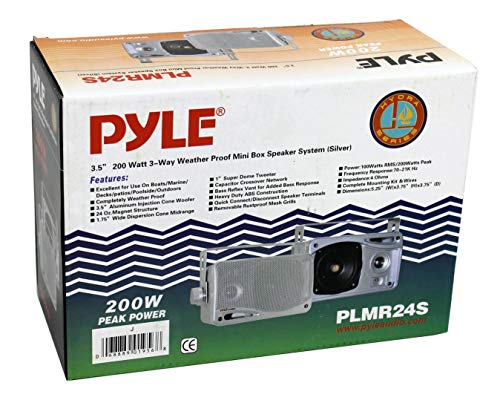 Waterproof Marine Box Speakers - Dual Indoor Outdoor