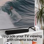 Compact Sonos Ray Soundbar - Blockbuster sound for movies, gaming