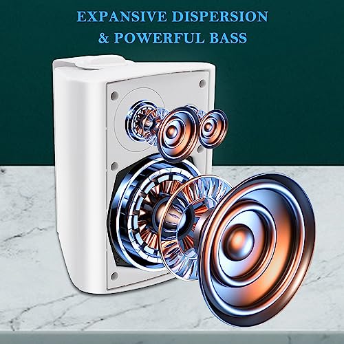 Herdio 200W Outdoor Waterproof Speakers for Patio