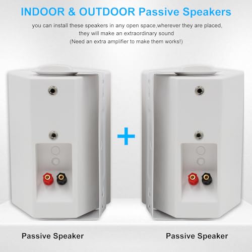 Herdio 200W Outdoor Waterproof Speakers for Patio
