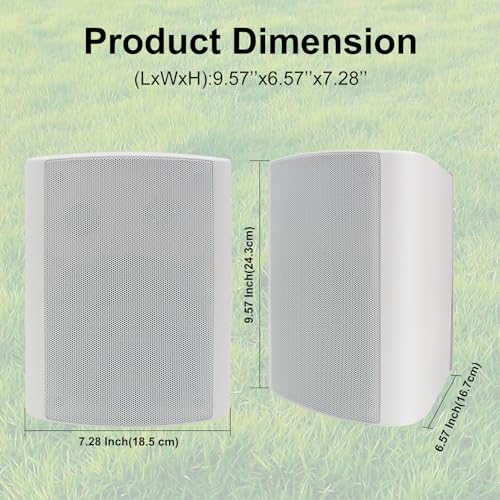 Herdio 200W Outdoor Waterproof Speakers for Patio