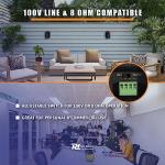 Weatherproof Power Dynamics 4x Black Outdoor Garden Speakers