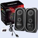 INSMART RGB Stereo Computer Speakers, USB Powered (5Wx2)