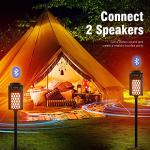 Blonbar Led Flame Speaker: Outdoor Bluetooth Stereo