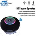 ISMMIK Wireless Bluetooth Speaker, Waterproof, Suction Cup, Black
