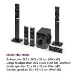 auna Areal 825 5.1 sound system - 200W power, Bluetooth