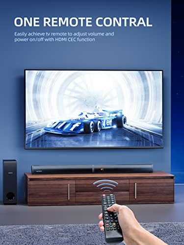 180W Detachable 2-in-1 Sound Bar with Subwoofer