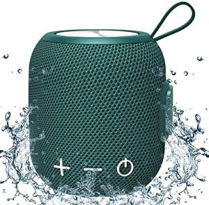 Portable Bluetooth Speaker with Rich Stereo Bass - Green