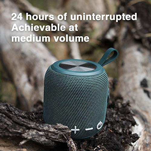 Portable Bluetooth Speaker with Rich Stereo Bass - Green