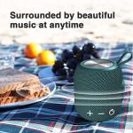 Portable Bluetooth Speaker with Rich Stereo Bass - Green