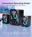 RGB Gaming LED PC Speakers with Subwoofer