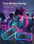 Powerful Portable Bluetooth Speaker with RGB Lights - 20W
