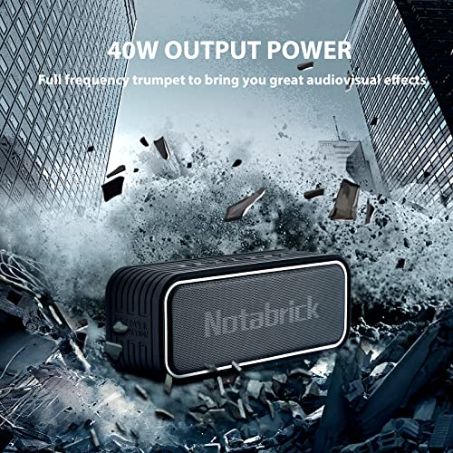 Portable 40W Bluetooth Speaker with Enhanced Bass