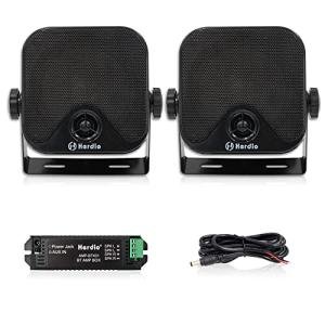 Herdio 120W Outdoor Bluetooth Speakers - Waterproof Black