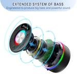 Waterproof Bluetooth Shower Speaker with HD Sound and RGB Light