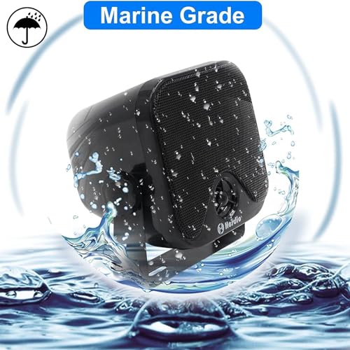Herdio 120W Outdoor Bluetooth Speakers - Waterproof Black