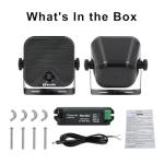 Herdio 120W Outdoor Bluetooth Speakers - Waterproof Black