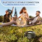 Waterproof Bluetooth Shower Speaker with HD Sound and RGB Light