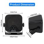 Herdio 120W Outdoor Bluetooth Speakers - Waterproof Black