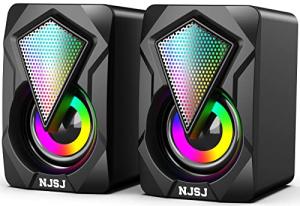RGB LED Gaming Speakers for PC, Laptop, Cellphone, Monitor