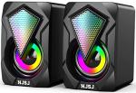 RGB LED Gaming Speakers for PC, Laptop, Cellphone, Monitor