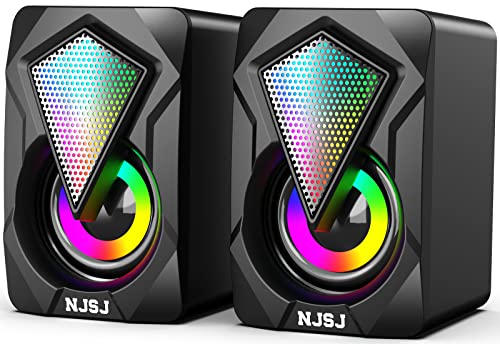 RGB LED Gaming Speakers for PC, Laptop, Cellphone, Monitor