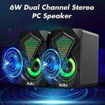 RGB LED Gaming Speakers for PC, Laptop, Cellphone, Monitor