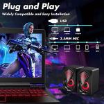 RGB LED Gaming Speakers for PC, Laptop, Cellphone, Monitor