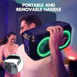 Powerful 80W Bluetooth Speaker - LED Lights, 24H Playtime