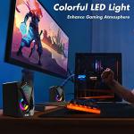 RGB LED Gaming Speakers for PC, Laptop, Cellphone, Monitor