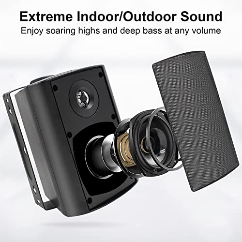 Herdio Waterproof Bluetooth Speakers for Home Garden Patio
