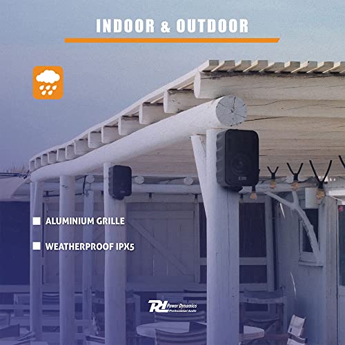 Weatherproof Wall Speakers - Black, Outdoor, 3 Inch