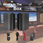 Herdio Outdoor Bluetooth Speakers - 5.25" 200W, Wall Mount