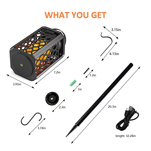 SZGMJIA Flame Torch Atmosphere Portable Bluetooth Speaker