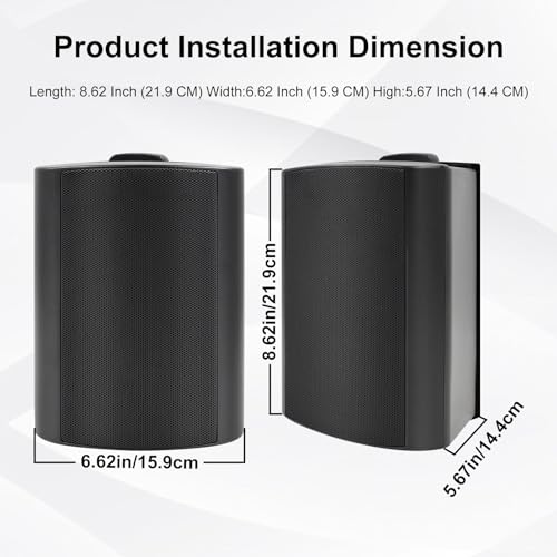 Herdio Waterproof Bluetooth Speakers for Home Garden Patio