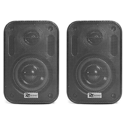 Weatherproof Wall Speakers - Black, Outdoor, 3 Inch